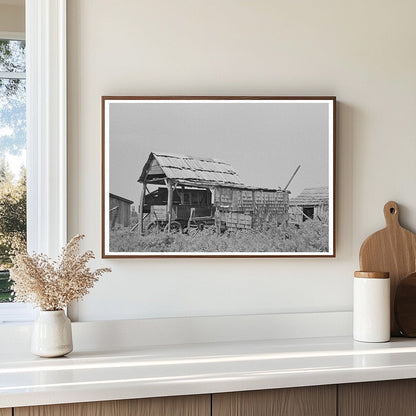 Wooden Shed for Wagon Storage New Madrid County 1938