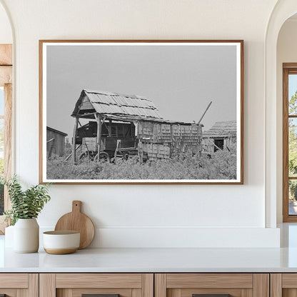 Wooden Shed for Wagon Storage New Madrid County 1938