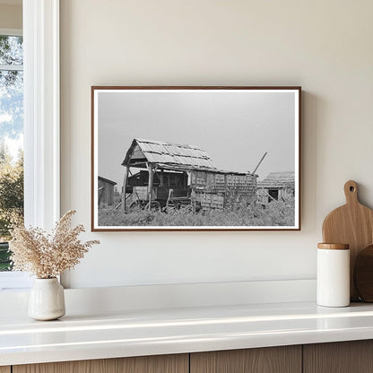 Vintage Wagon Storage Shed New Madrid County Missouri 1938