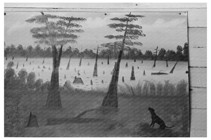 Vintage Artwork Display in La Forge Missouri 1938