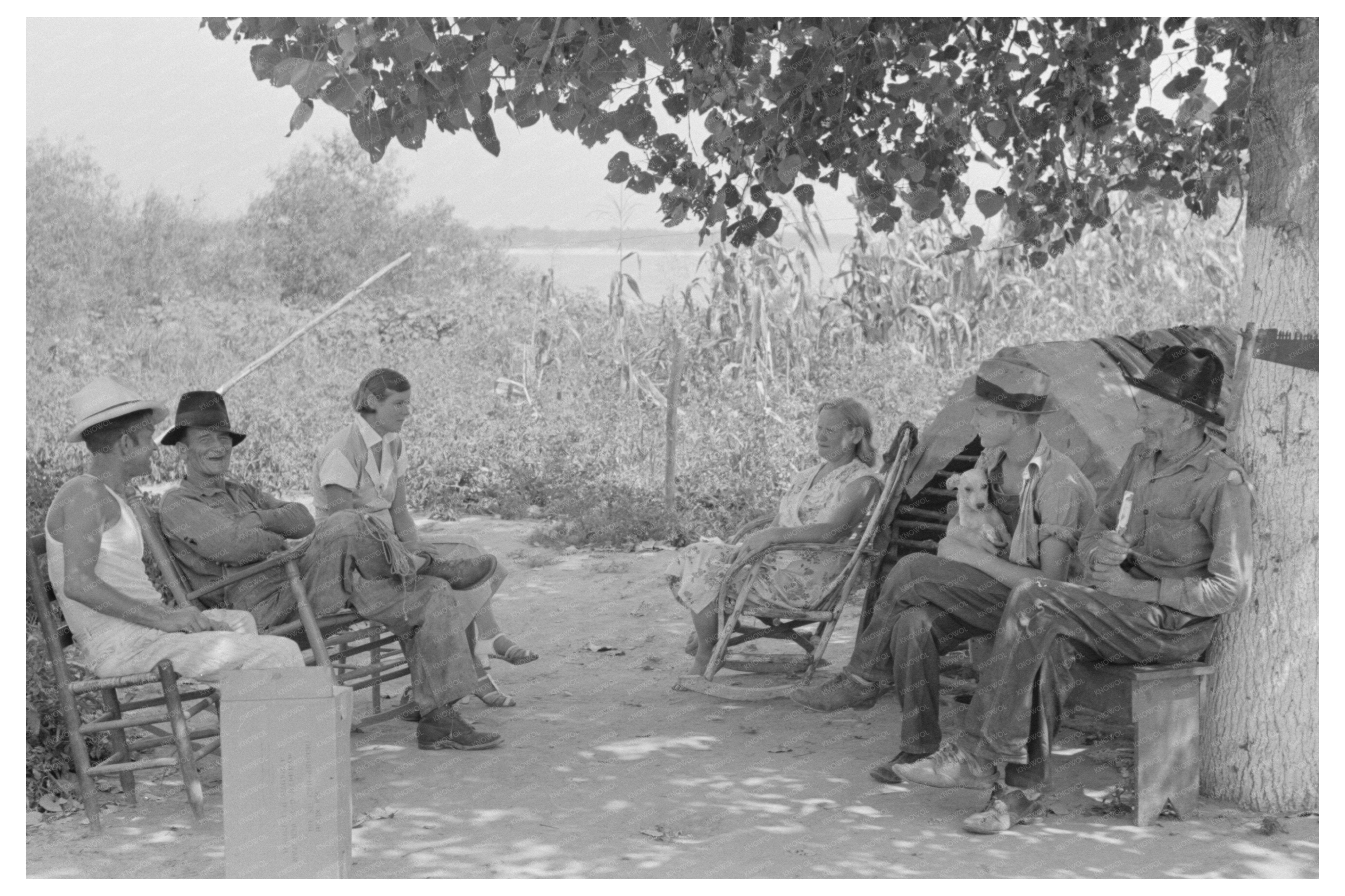 Tin Town Residents in Missouri August 1938