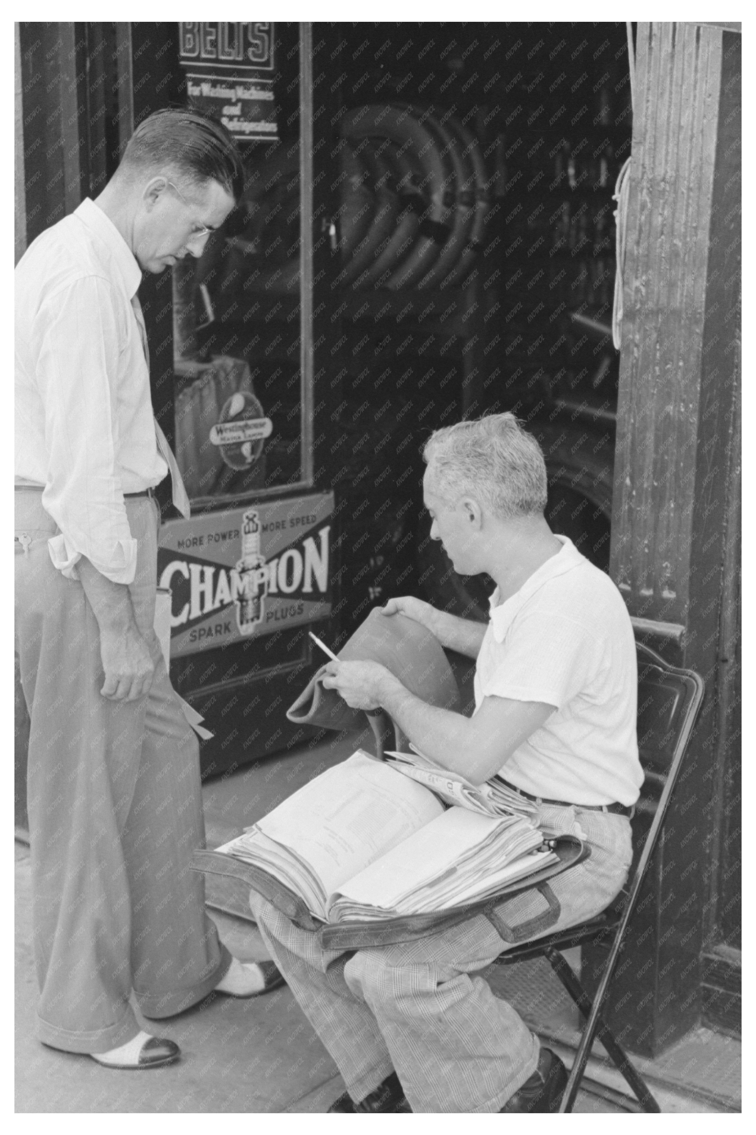 Tire Salesman and Storekeeper in Caruthersville 1938