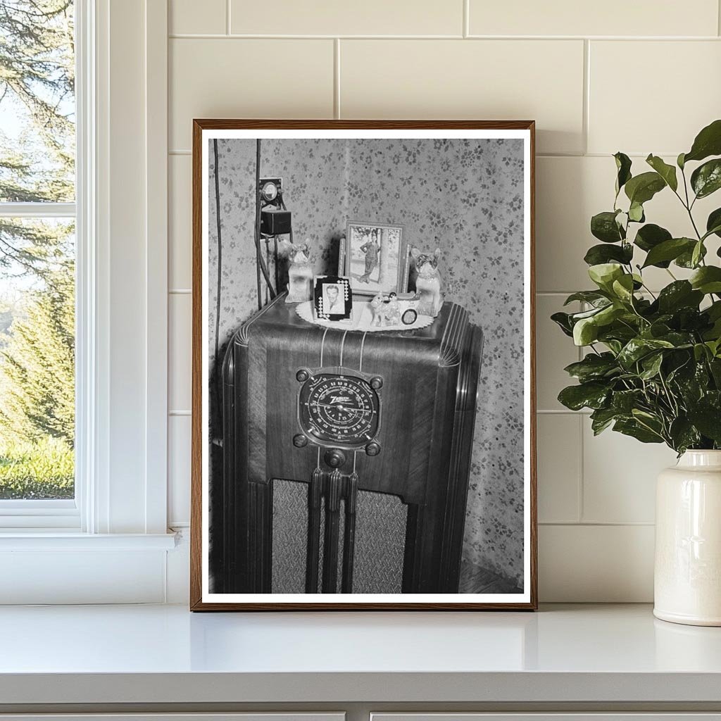 Vintage Radio in Farm Security Administration Home 1938