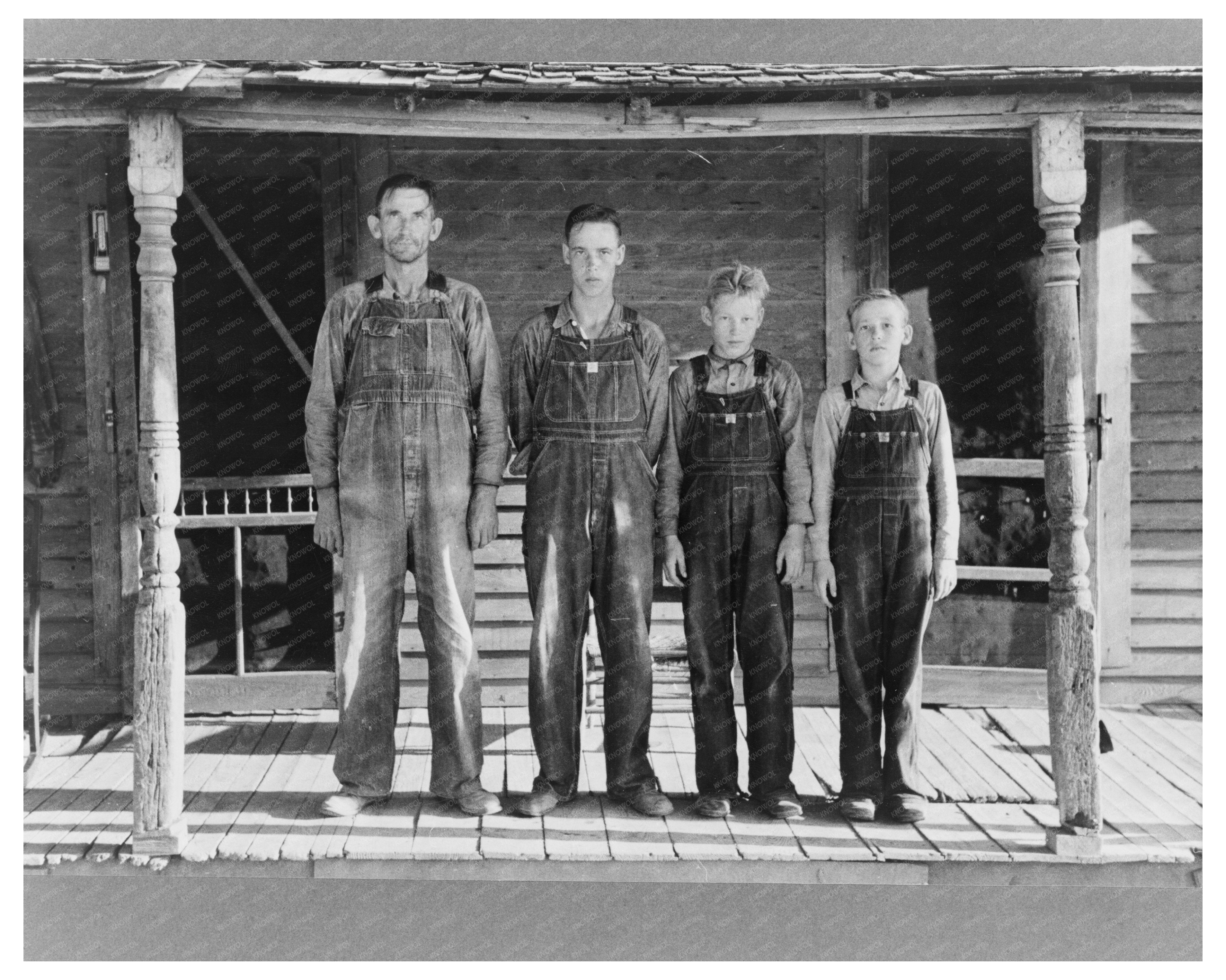 Farm Family with Sons in Missouri August 1938