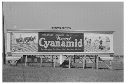 West Memphis Arkansas Sign September 1938 Vintage Image