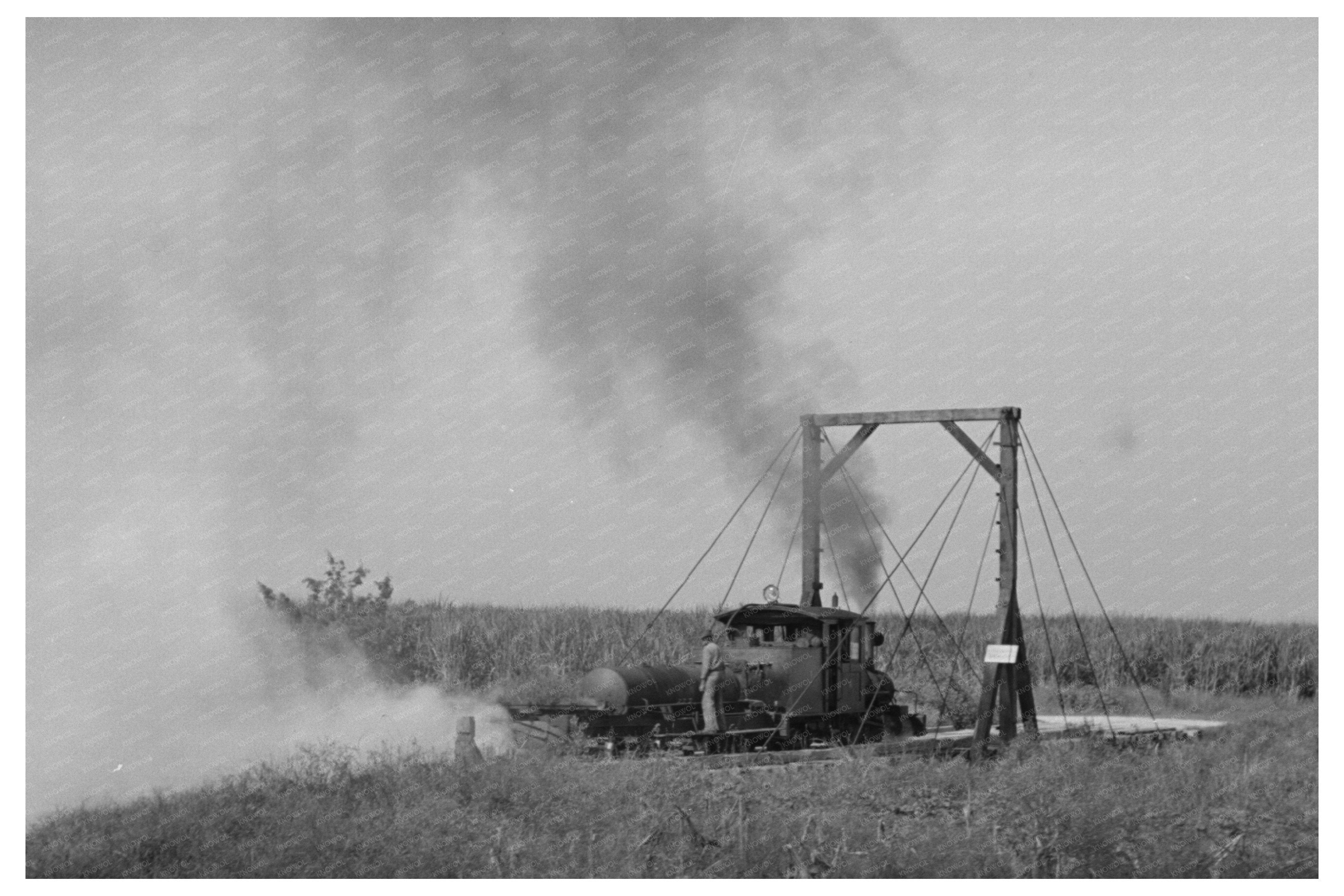 Weed Burner in Operation Jeanerette Louisiana 1938