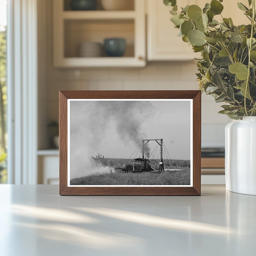 Weed Burner in Operation Jeanerette Louisiana 1938