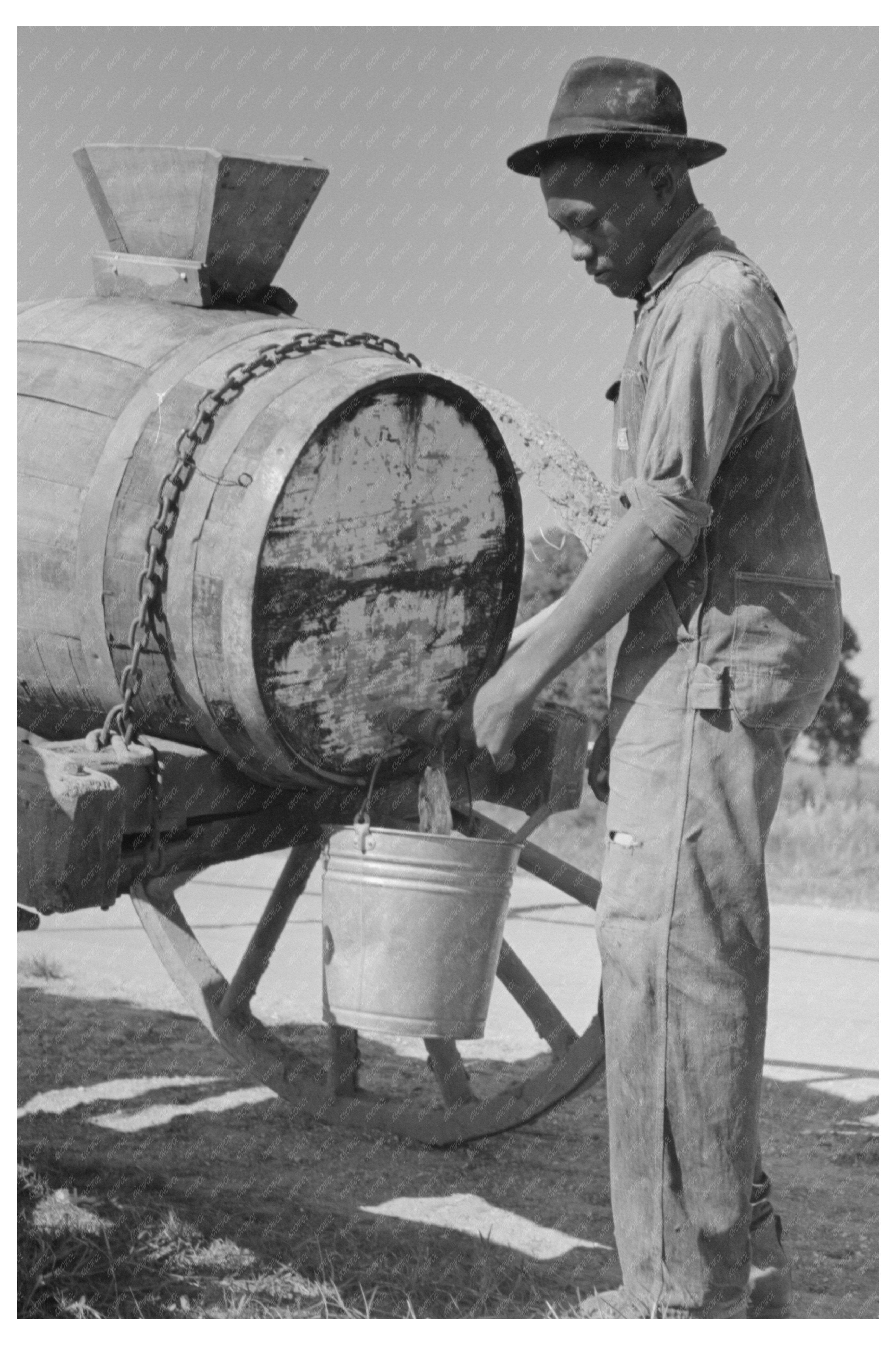 Water Boy on Bayou Teche Louisiana September 1938