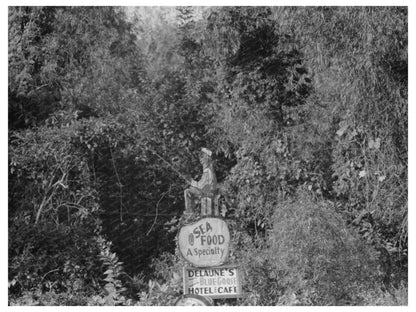 Frog Company Sign Rayne Louisiana September 1938