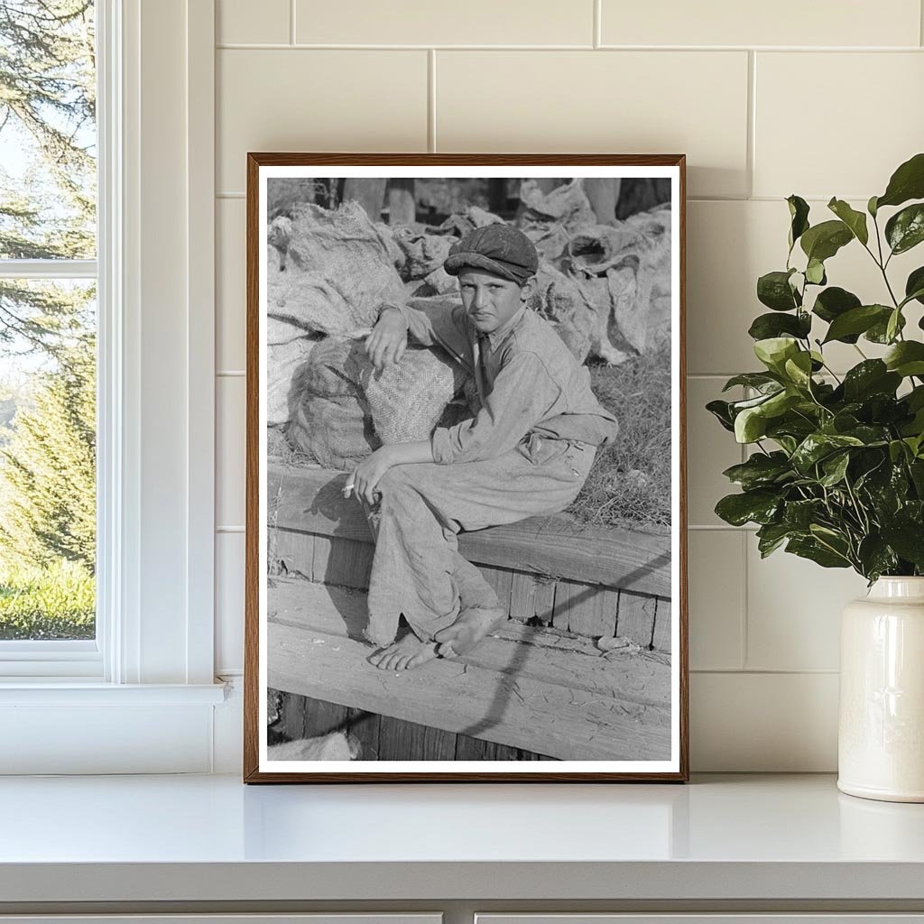 Oyster Fishermans Son in Olga Louisiana September 1938