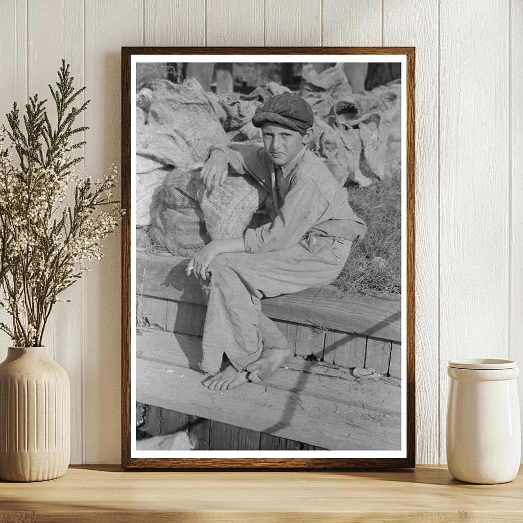 Oyster Fishermans Son in Olga Louisiana September 1938