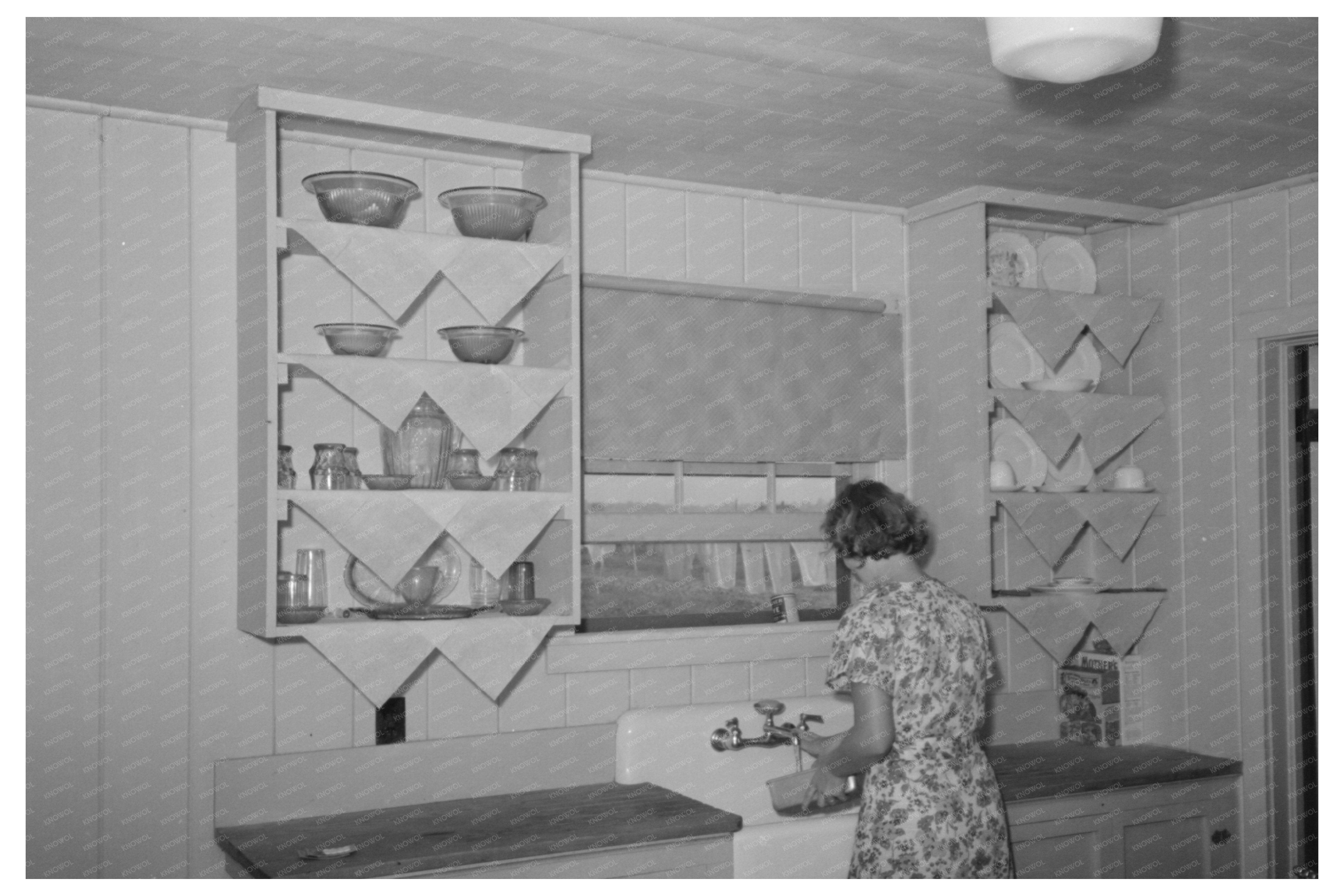 Vintage Farm Kitchen in Lake Dick Arkansas 1938