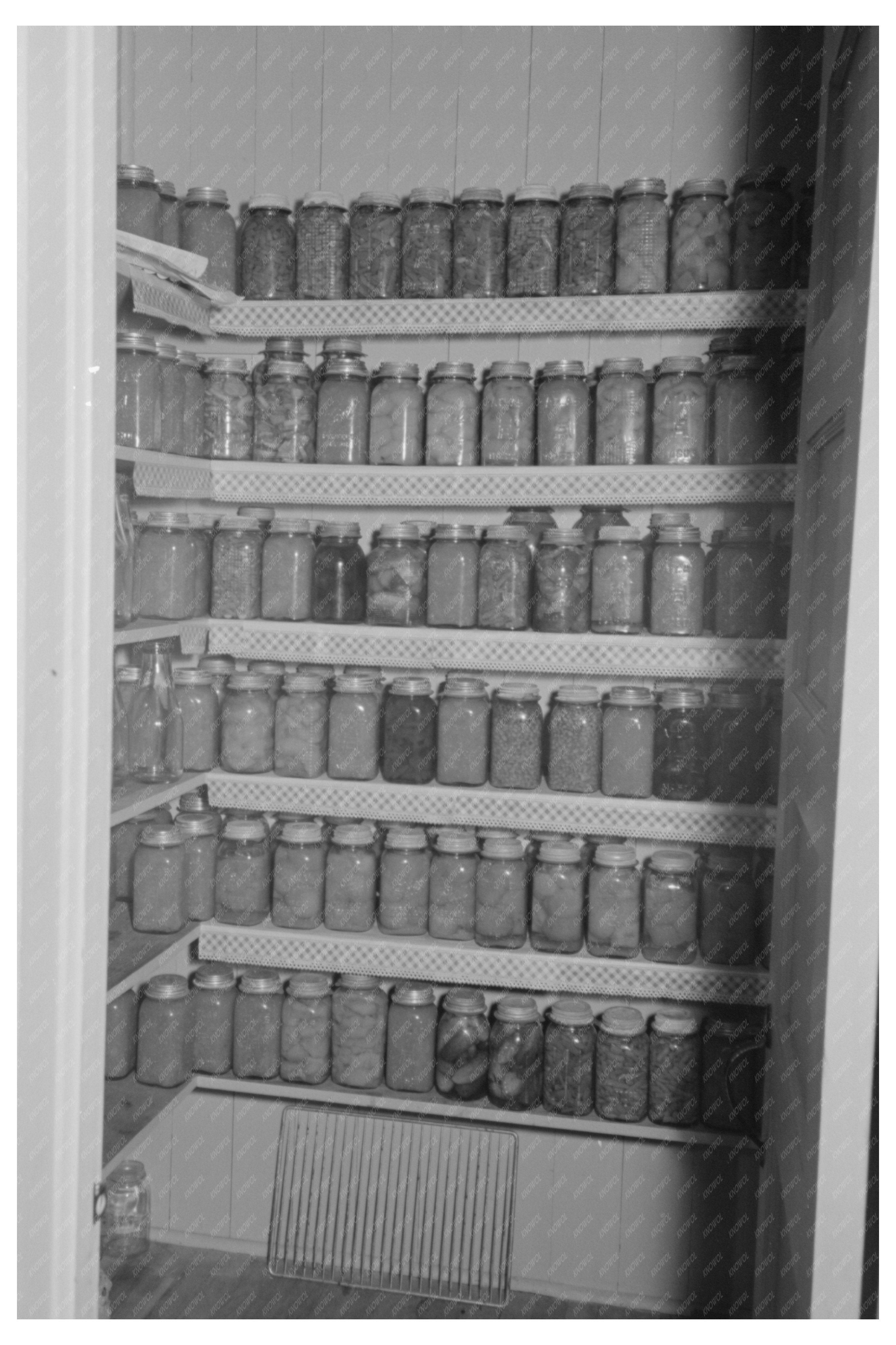 Canned Goods in Lake Dick Arkansas 1938