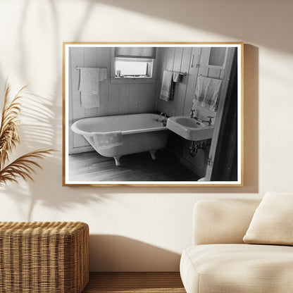 Vintage Bathroom in Farmers Home Lake Dick Arkansas 1938