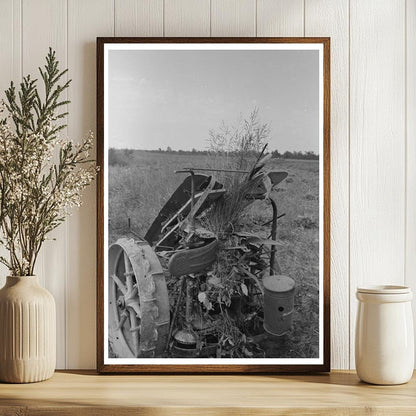 Lake Dick Cooperative Member Repairs Mowing Machine 1938