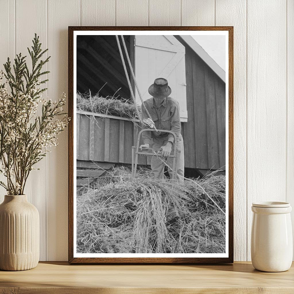 Hoisting Hay at Lake Dick Project Arkansas 1938