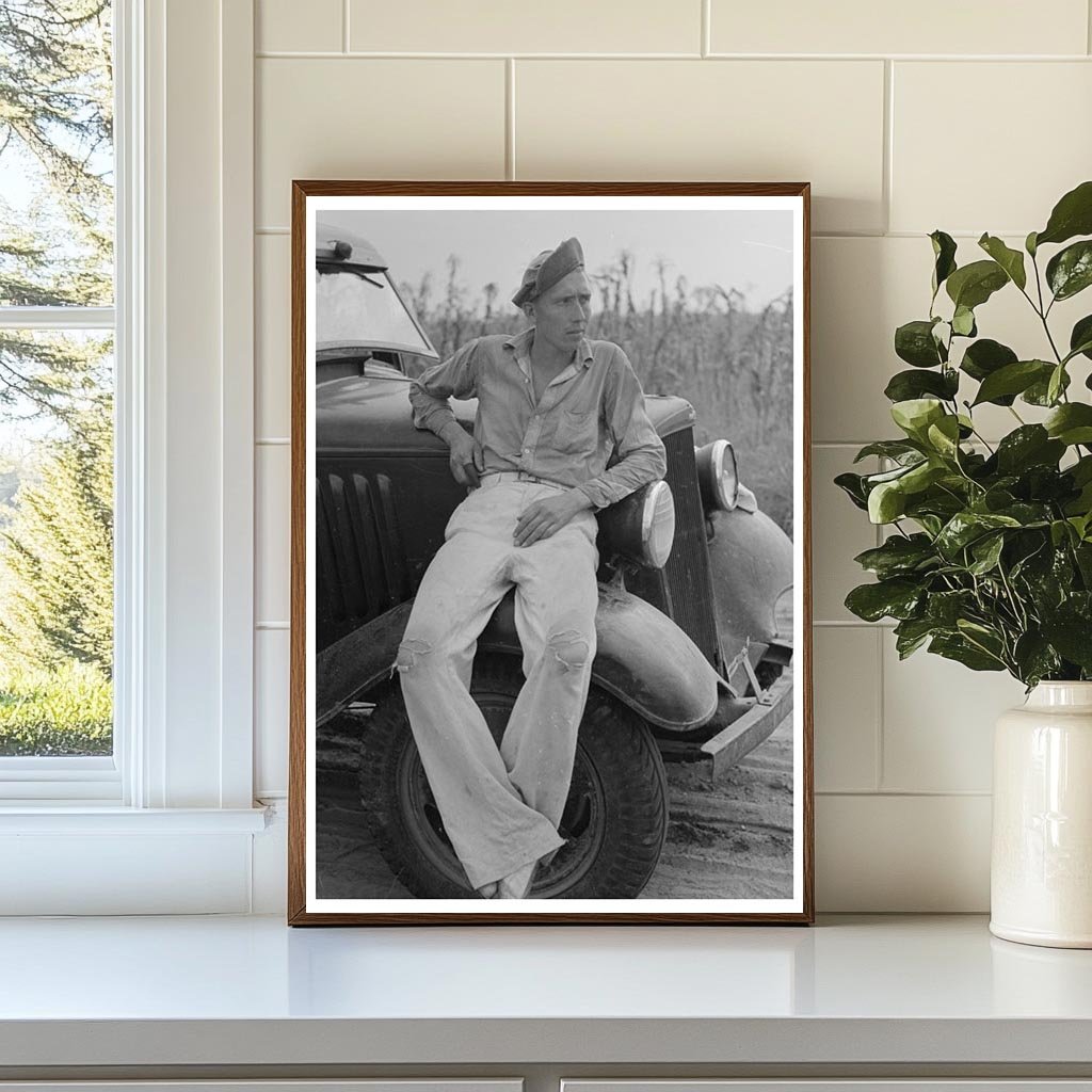 Farmer at Lake Dick Project Arkansas September 1938