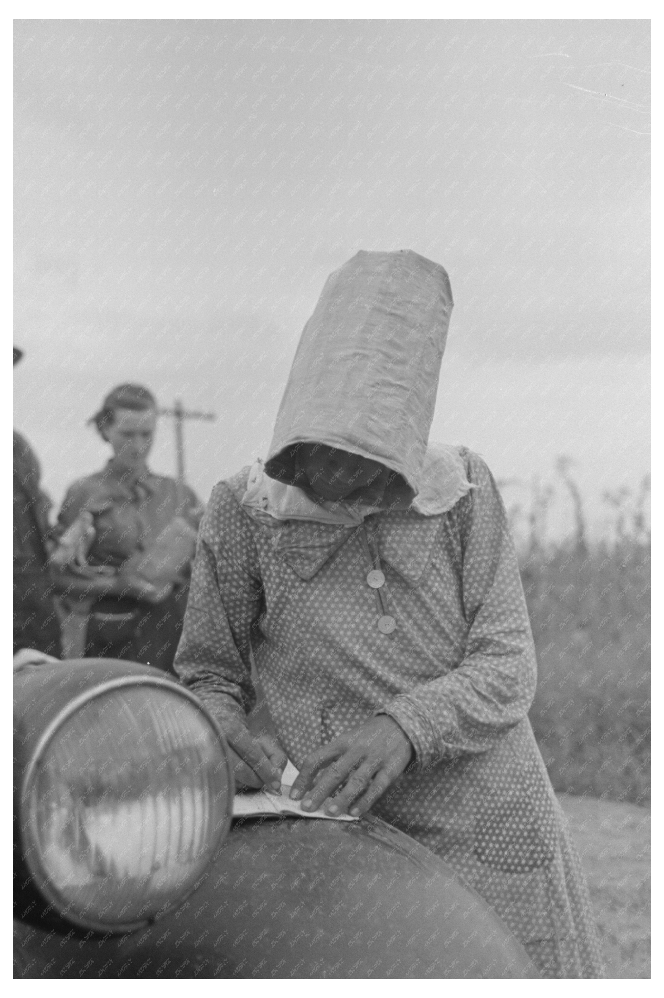 Woman Picking Cotton in Arkansas September 1938