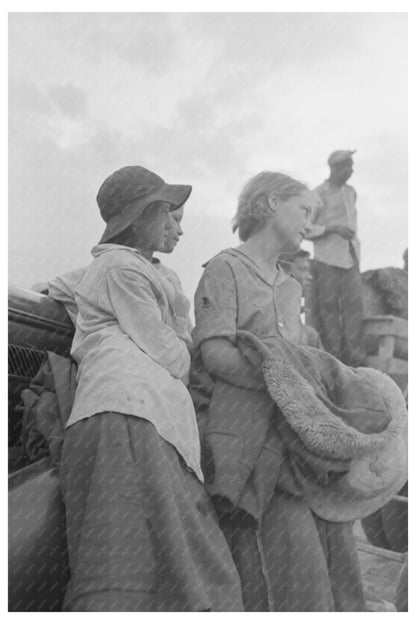 Cotton Pickers Receiving Wages Lake Dick Project 1938