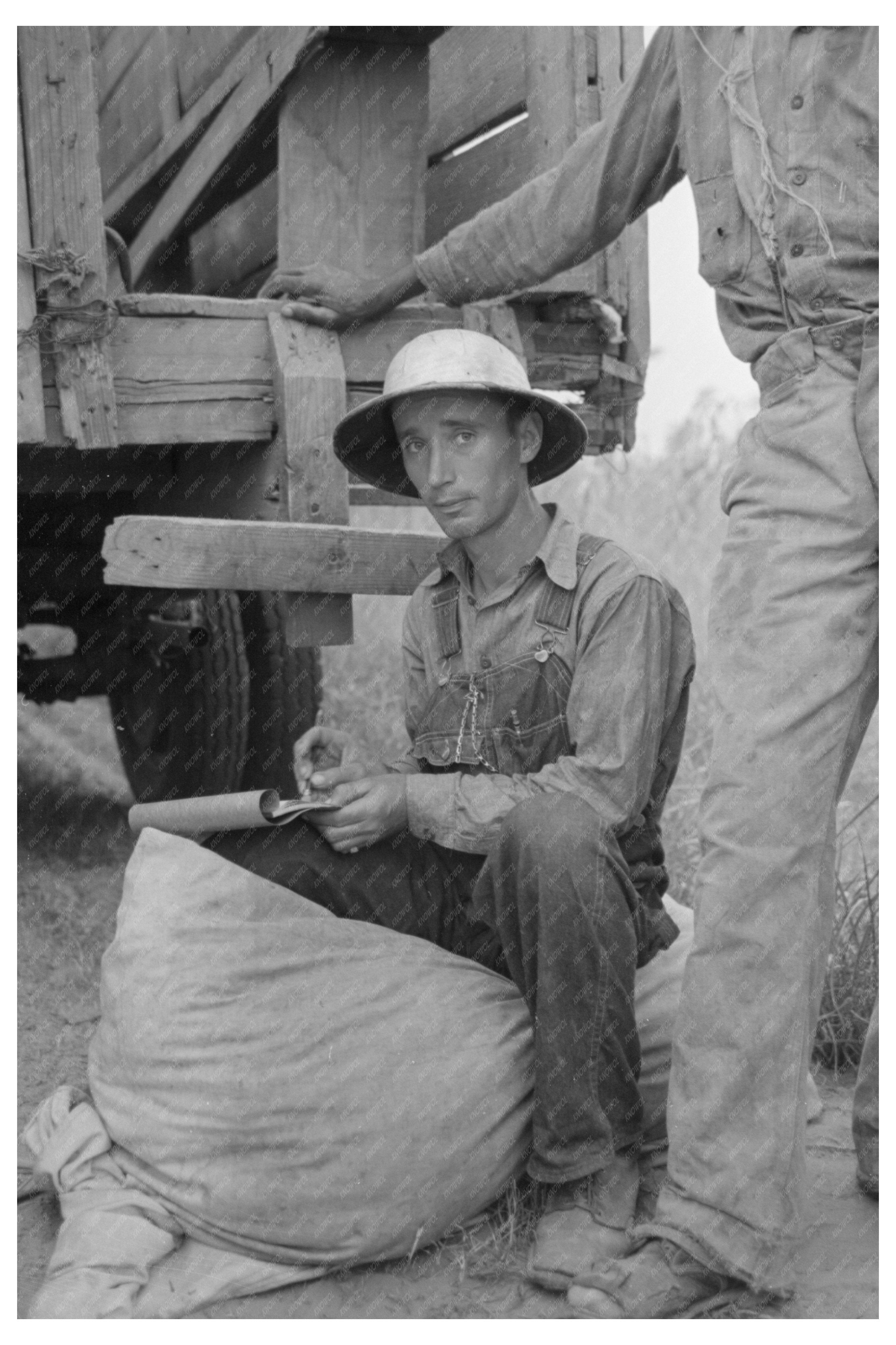 Laborers Weigh Cotton in Lake Dick Arkansas 1938