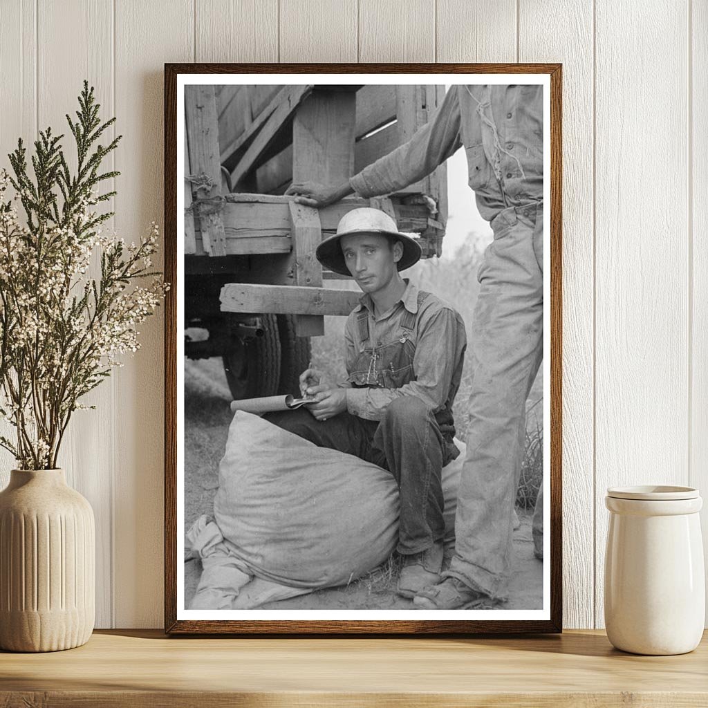 Laborers Weigh Cotton in Lake Dick Arkansas 1938