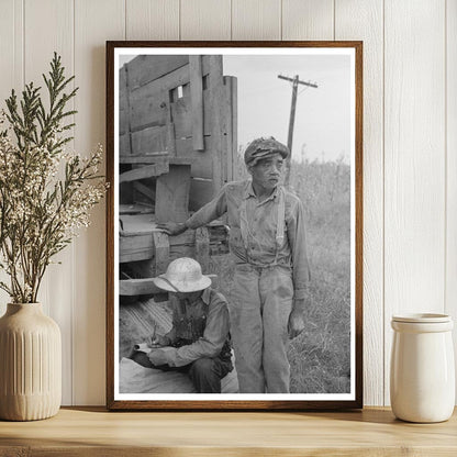 Vintage Cotton Picker at Lake Dick Project Arkansas 1938