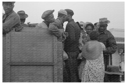 Women Cotton Pickers Boarding Truck Pine Bluff Arkansas 1938