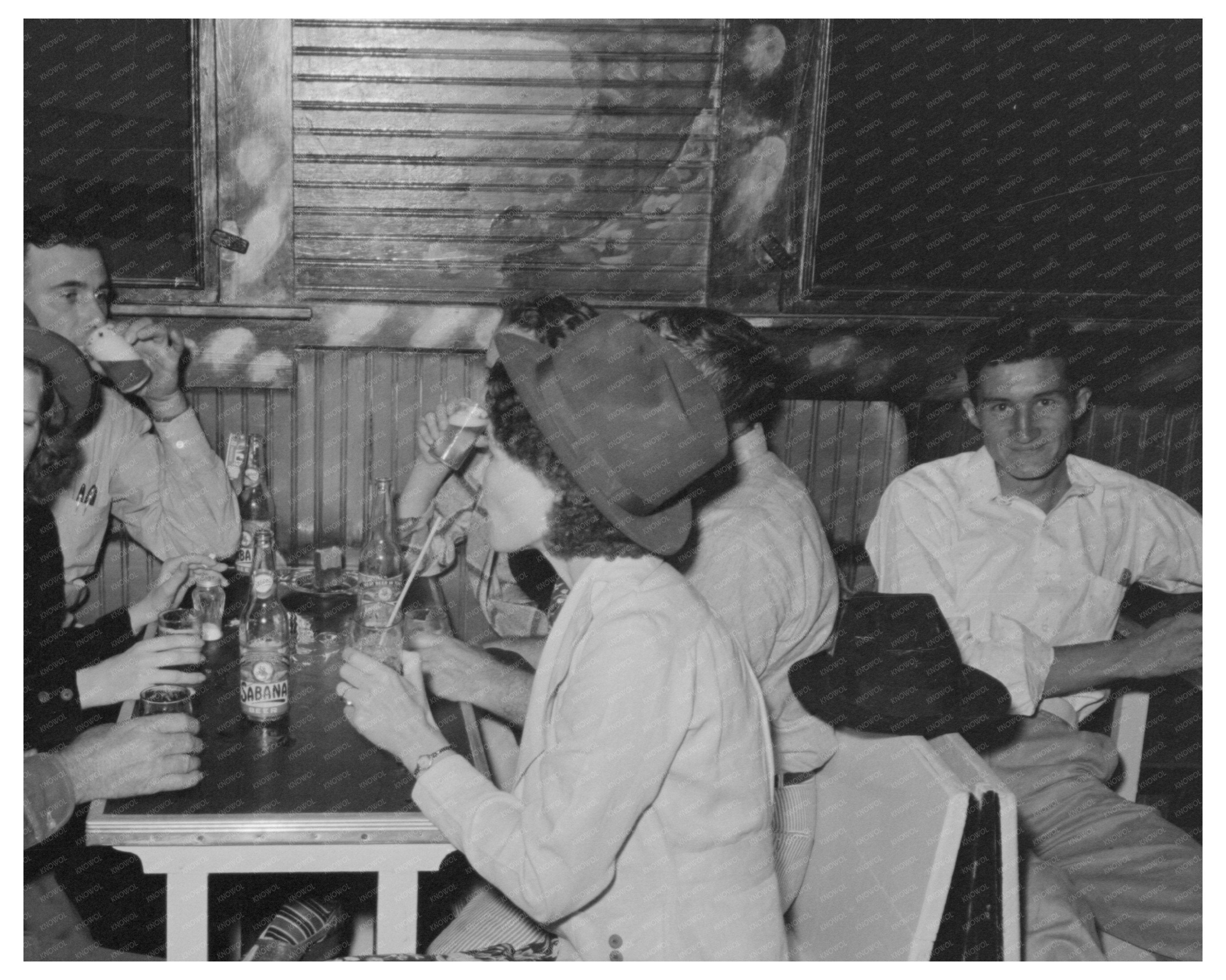 Raceland Louisiana Bar Scene September 1938