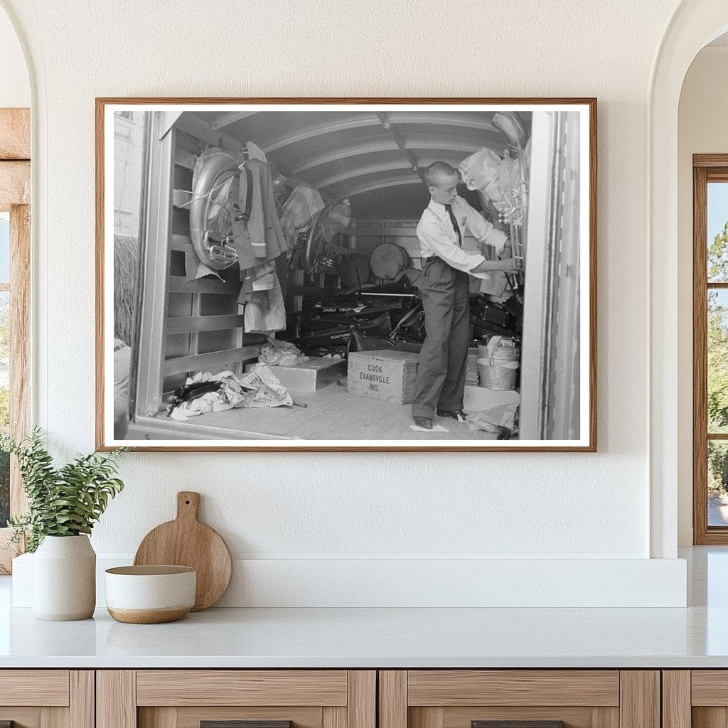 Truck Interior for Band Instruments Crowley Louisiana 1938