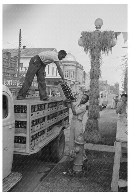 Bottled Drinks Unloading at National Rice Festival 1938