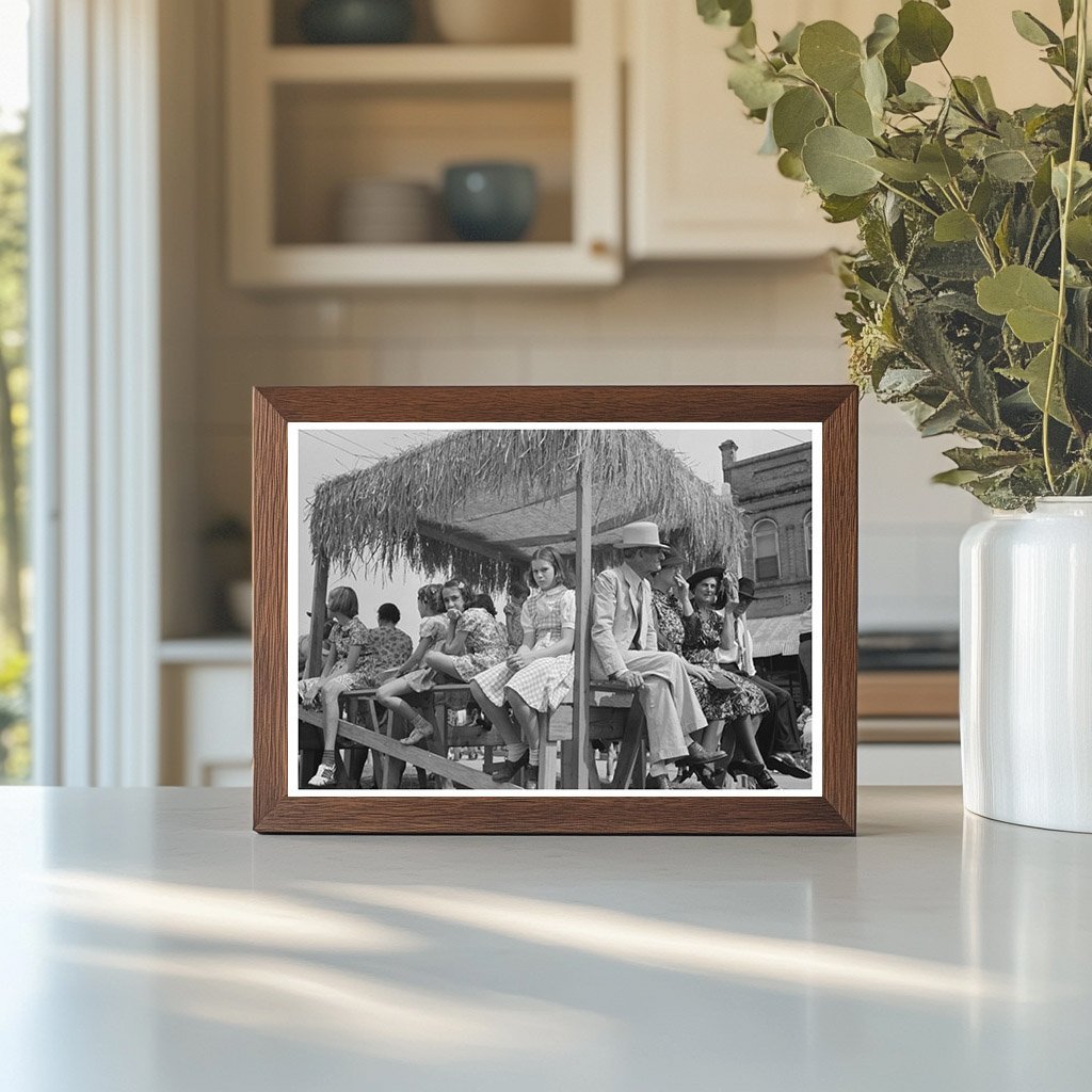 Vintage 1938 Photograph of National Rice Festival Louisiana