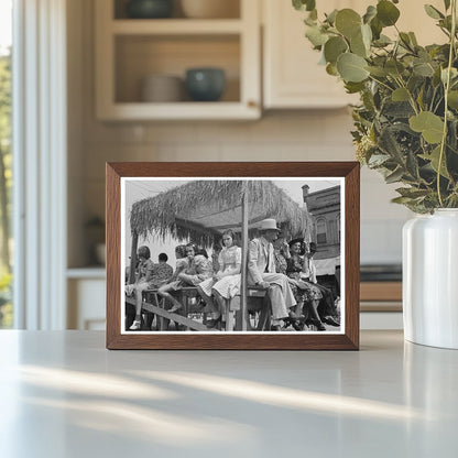 Vintage 1938 Photograph of National Rice Festival Louisiana