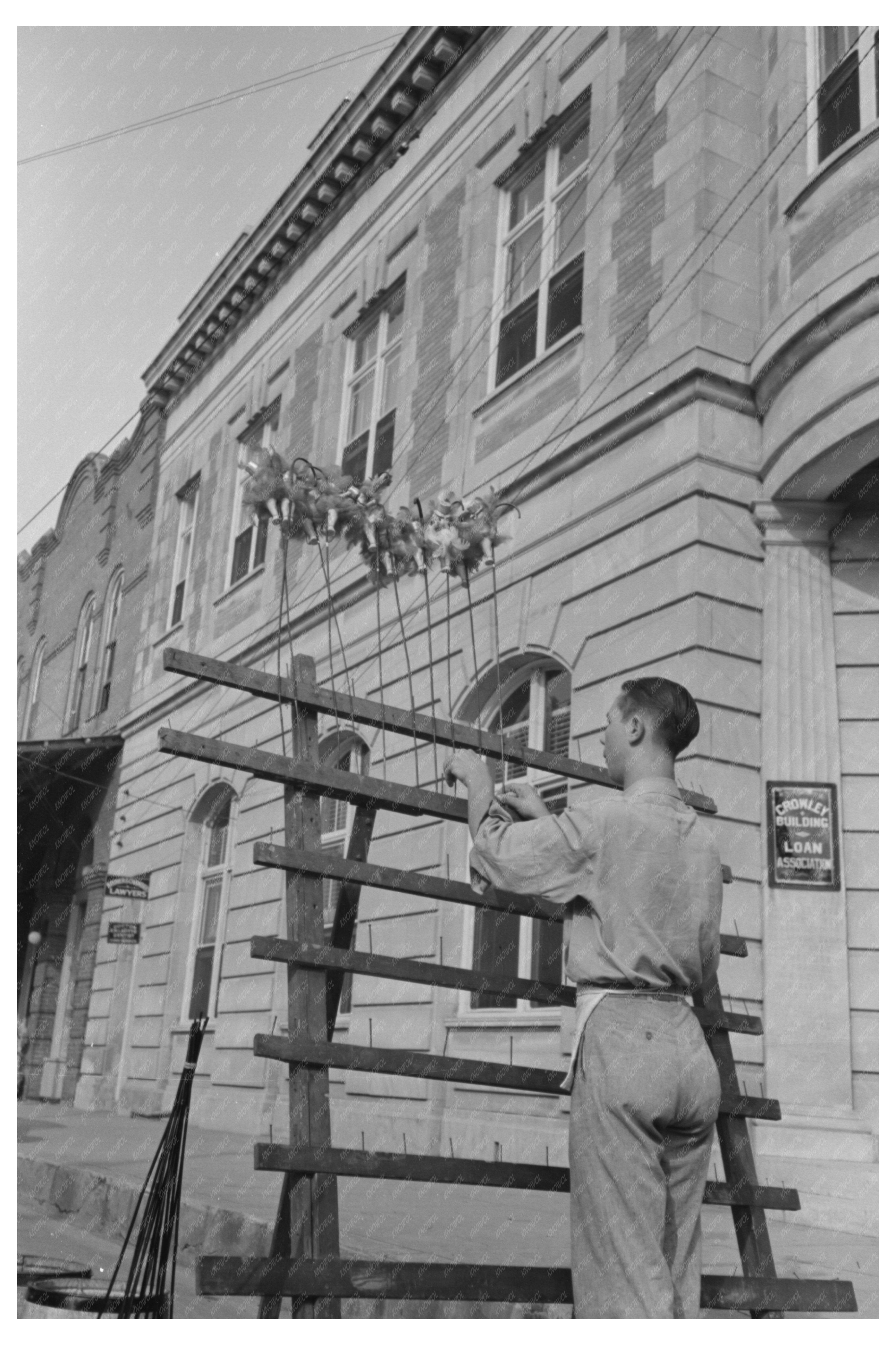 Vintage Concessionaire Displaying Doll Canes 1938