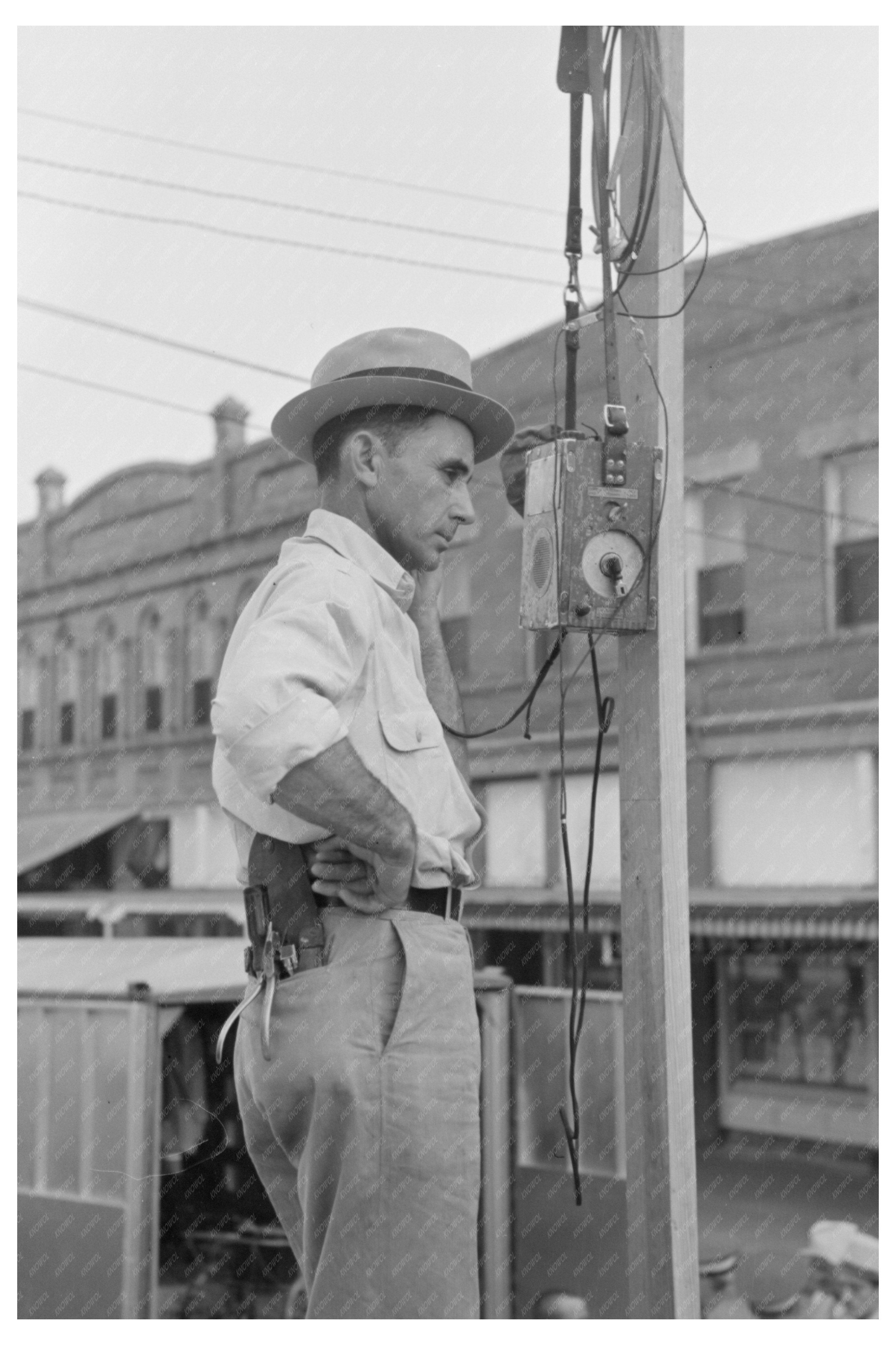 Public Address System Tested at National Rice Festival 1938