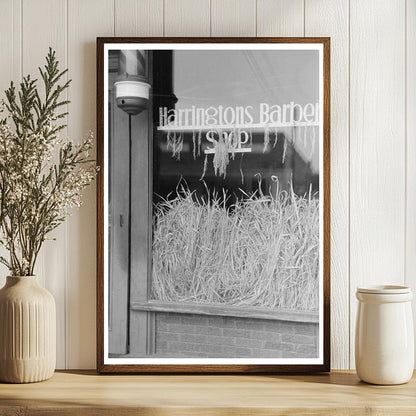 Barber Shop Window for National Rice Festival 1938