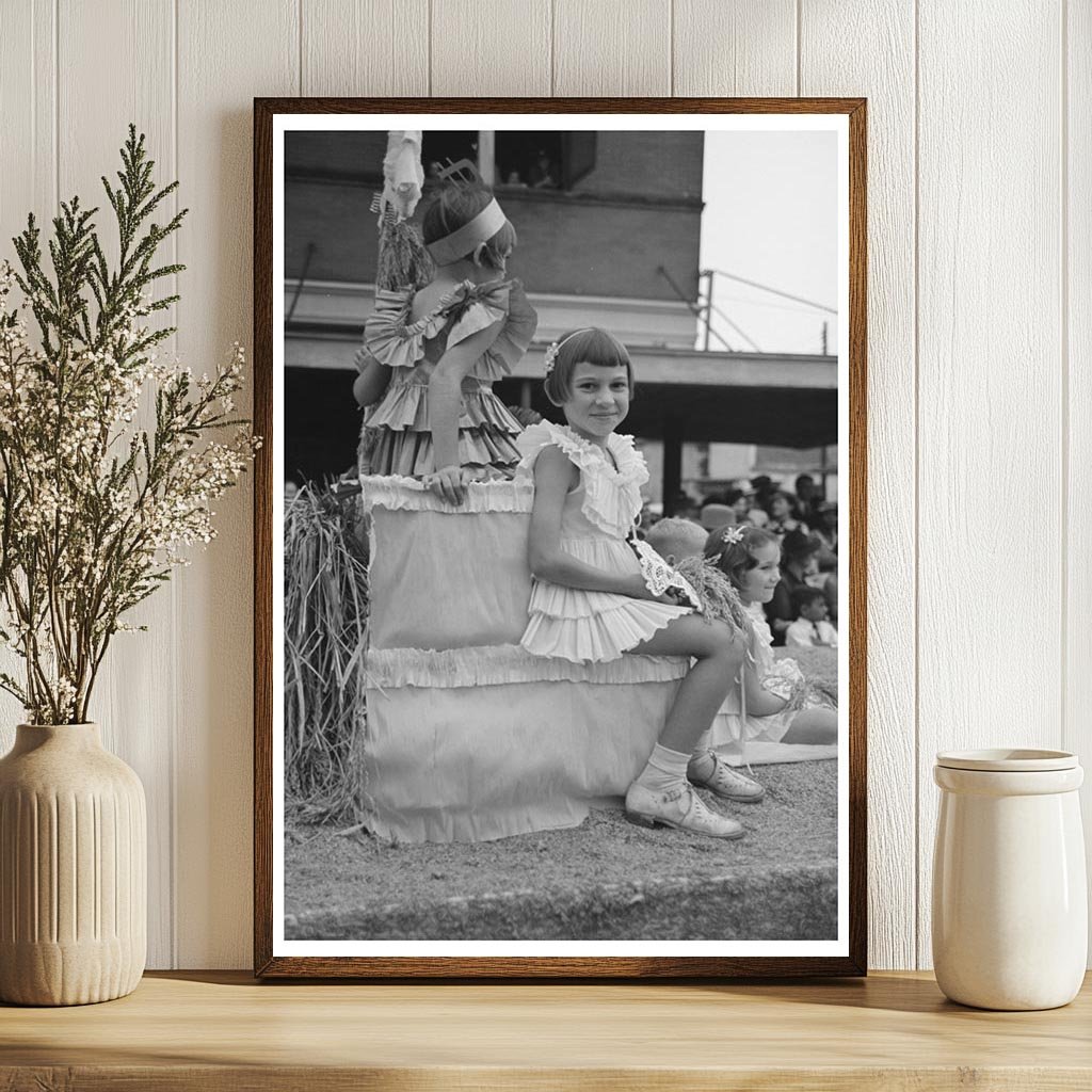 National Rice Festival Parade Float Crowley Louisiana 1938