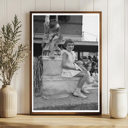 National Rice Festival Parade Float Crowley Louisiana 1938