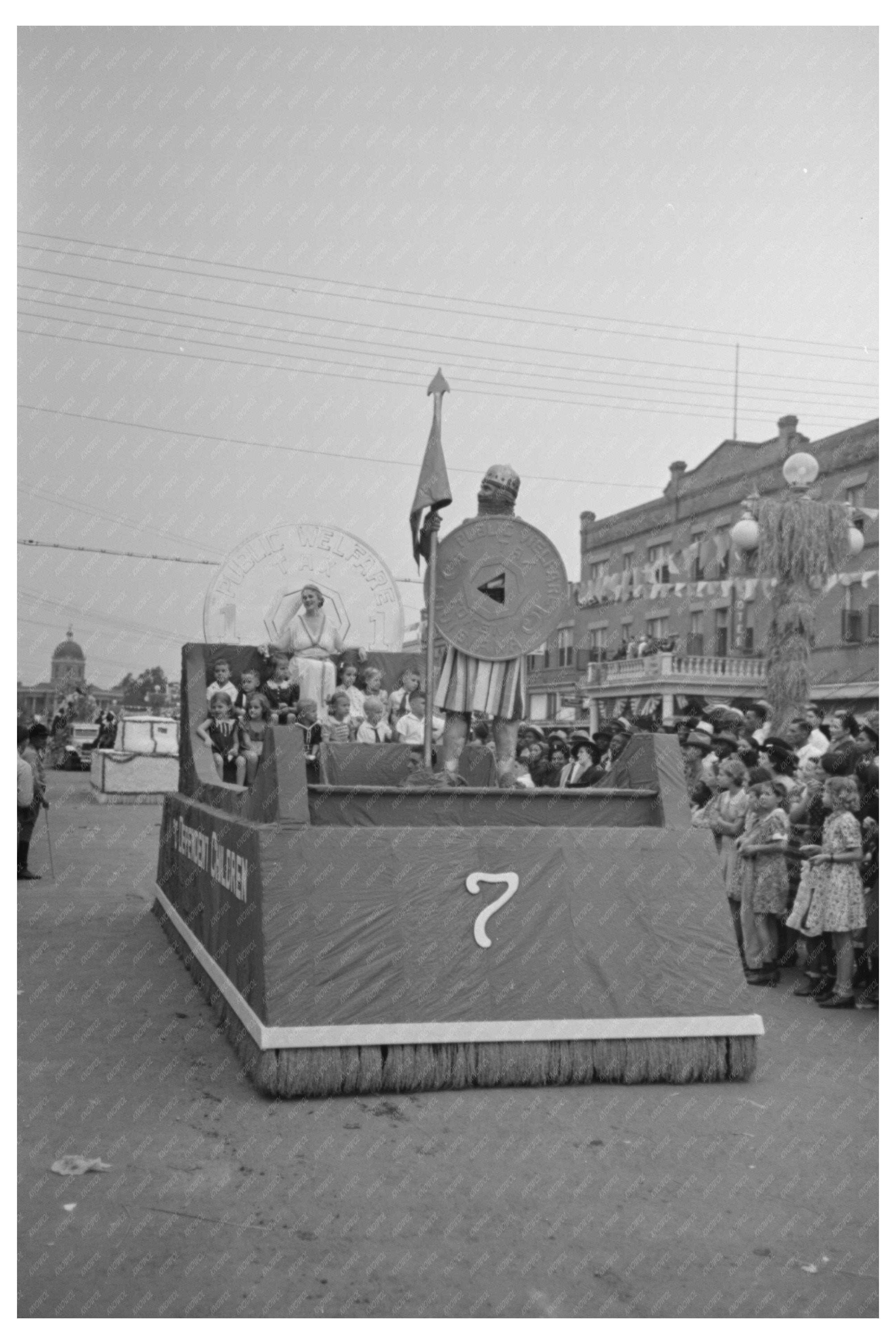 National Rice Festival Float Crowley Louisiana October 1938