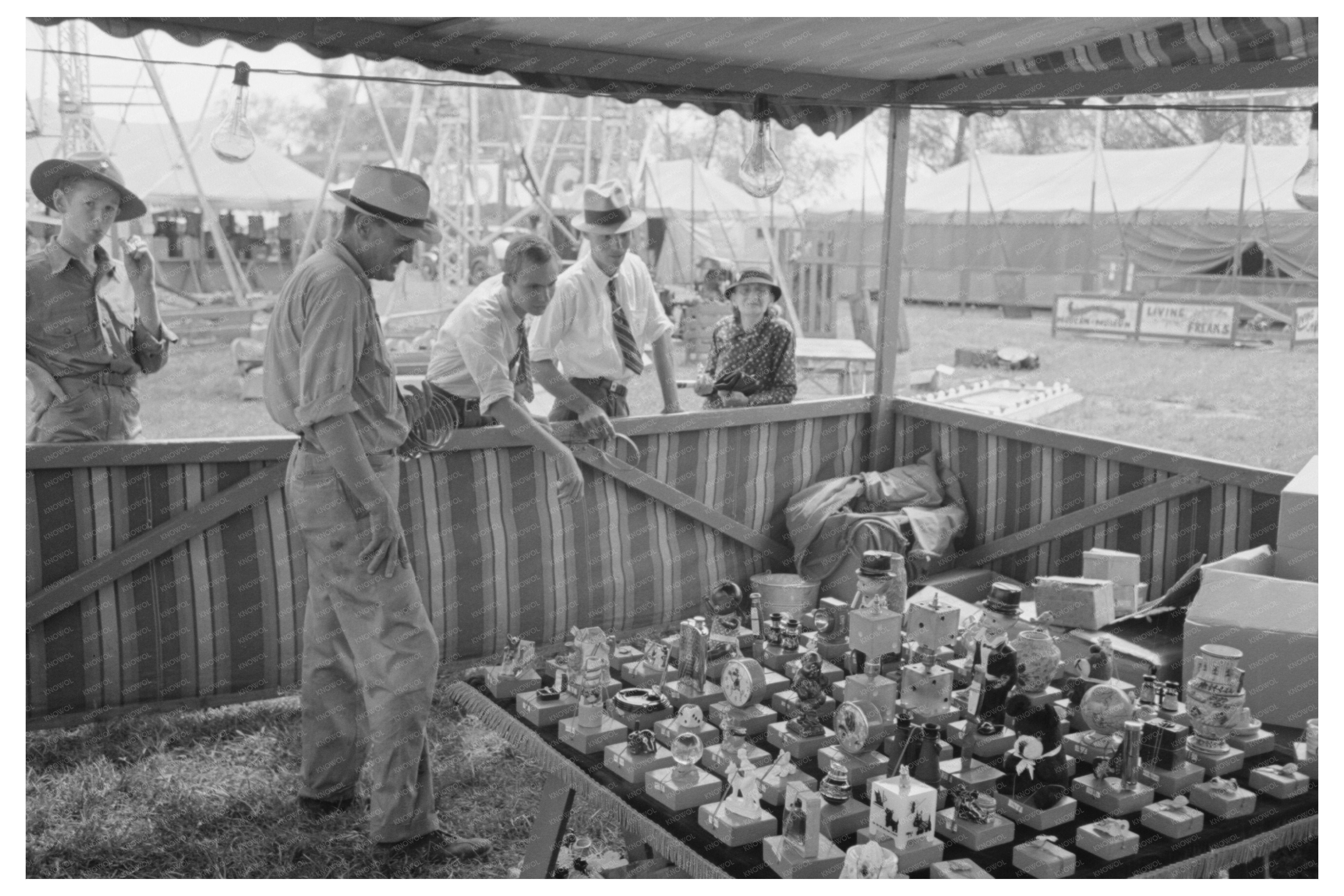 Vintage State Fair Ring Toss in Donaldsonville 1938