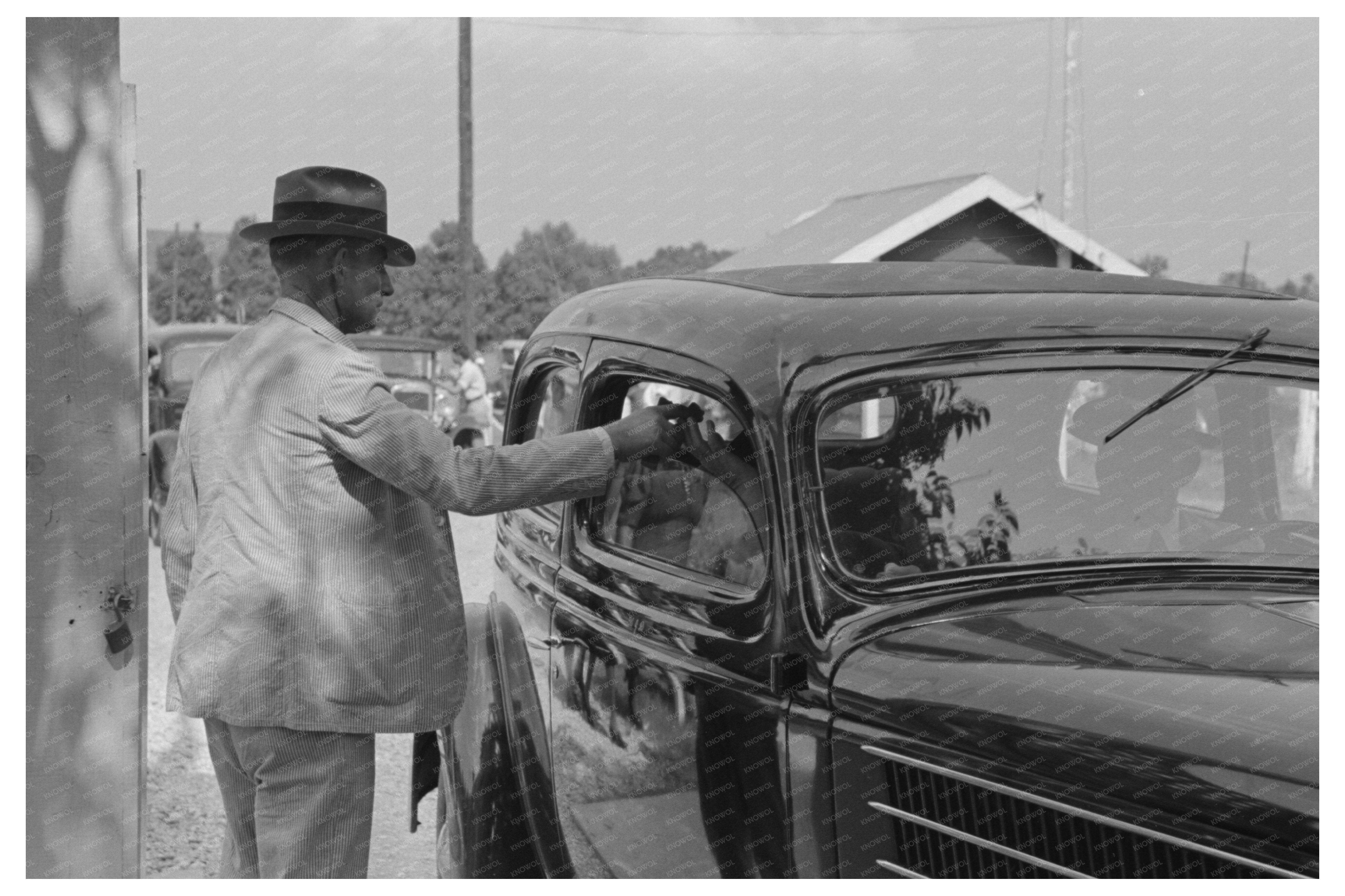 Ticket Taker at Donaldsonville State Fair November 1938