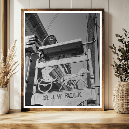 Doctors Office Sign Crowley Louisiana November 1938