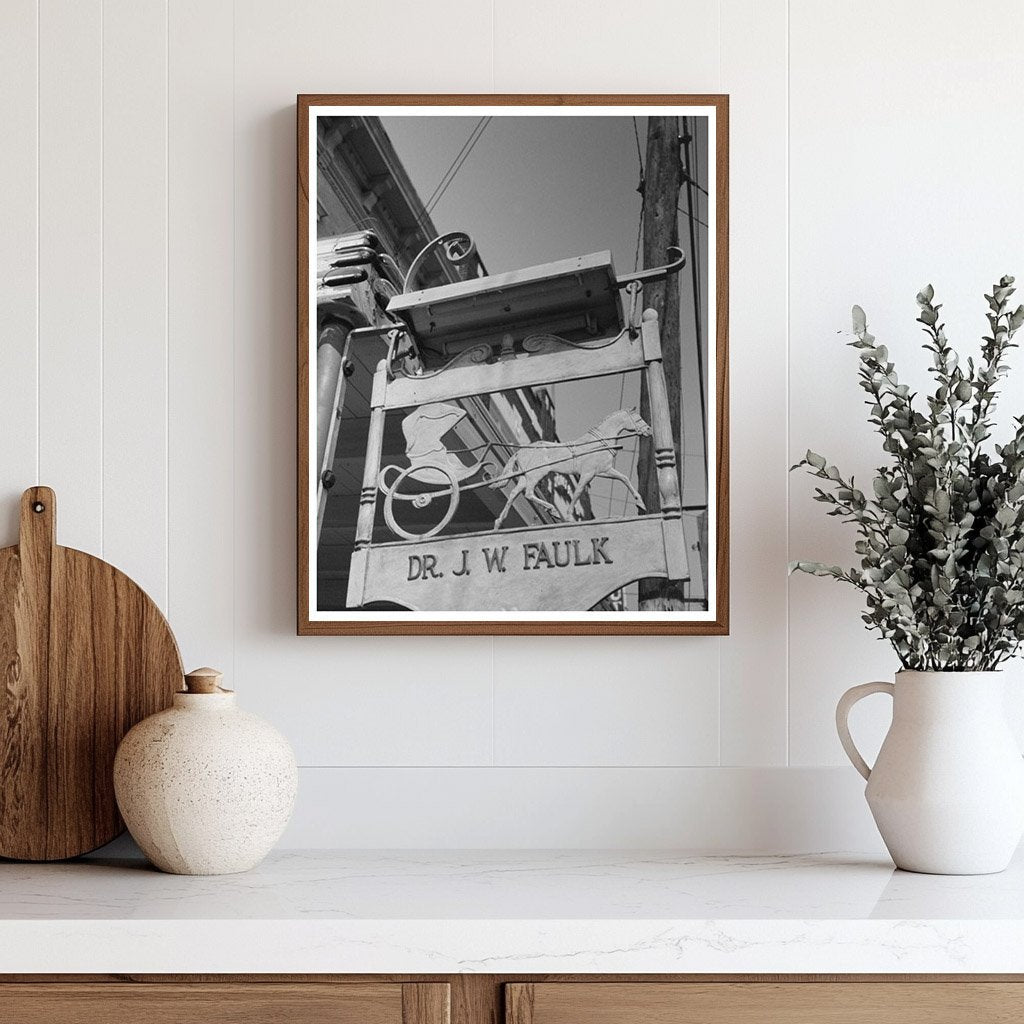 Doctors Office Sign Crowley Louisiana November 1938