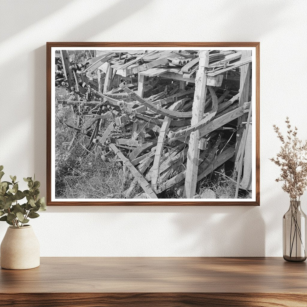 Automobile Springs in Junkyard Abbeville Louisiana 1938