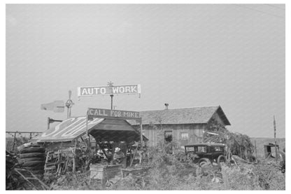 Vintage Junkyard Near Abbeville Louisiana November 1938