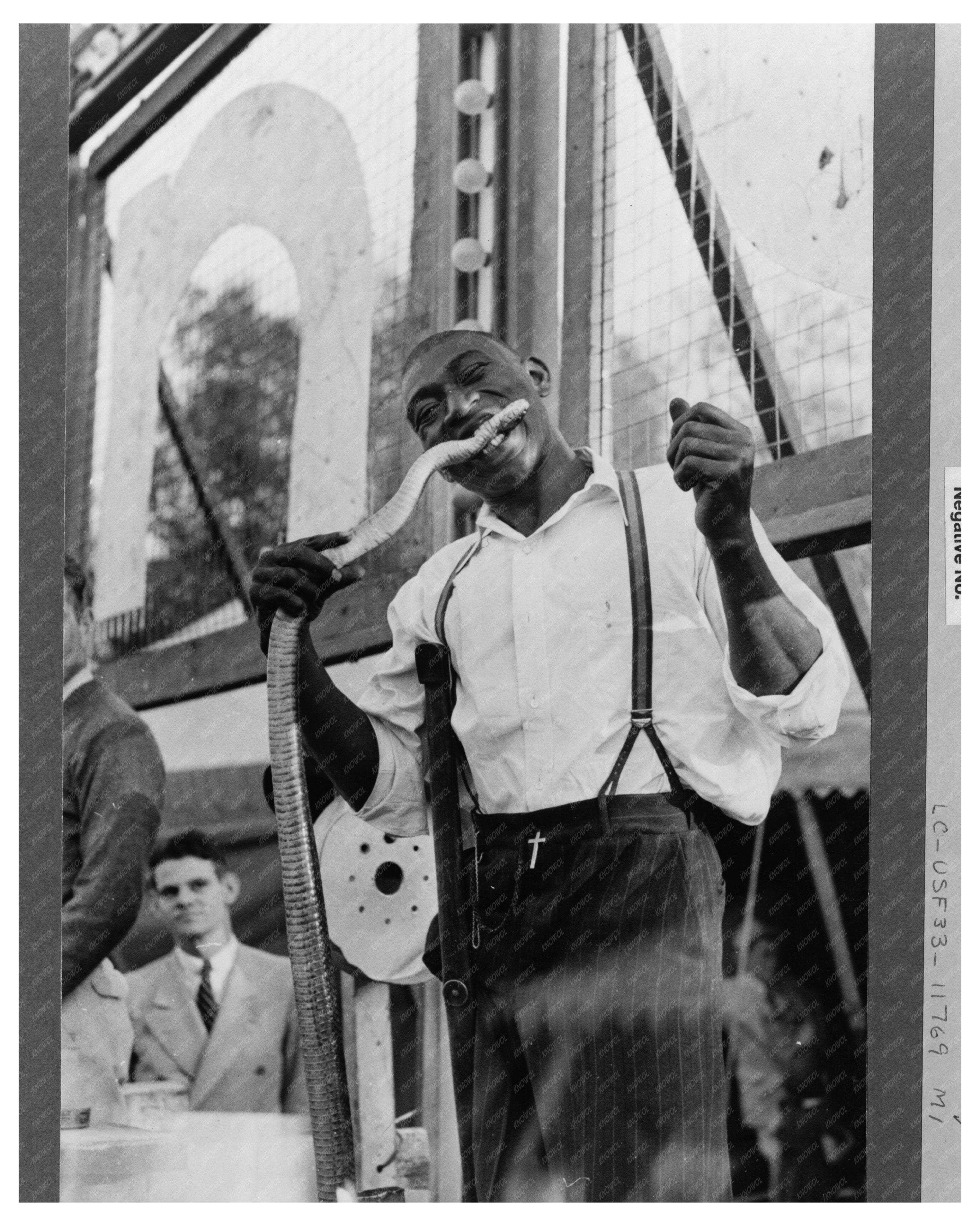 Snake Eater at Sideshow Donaldsonville 1938