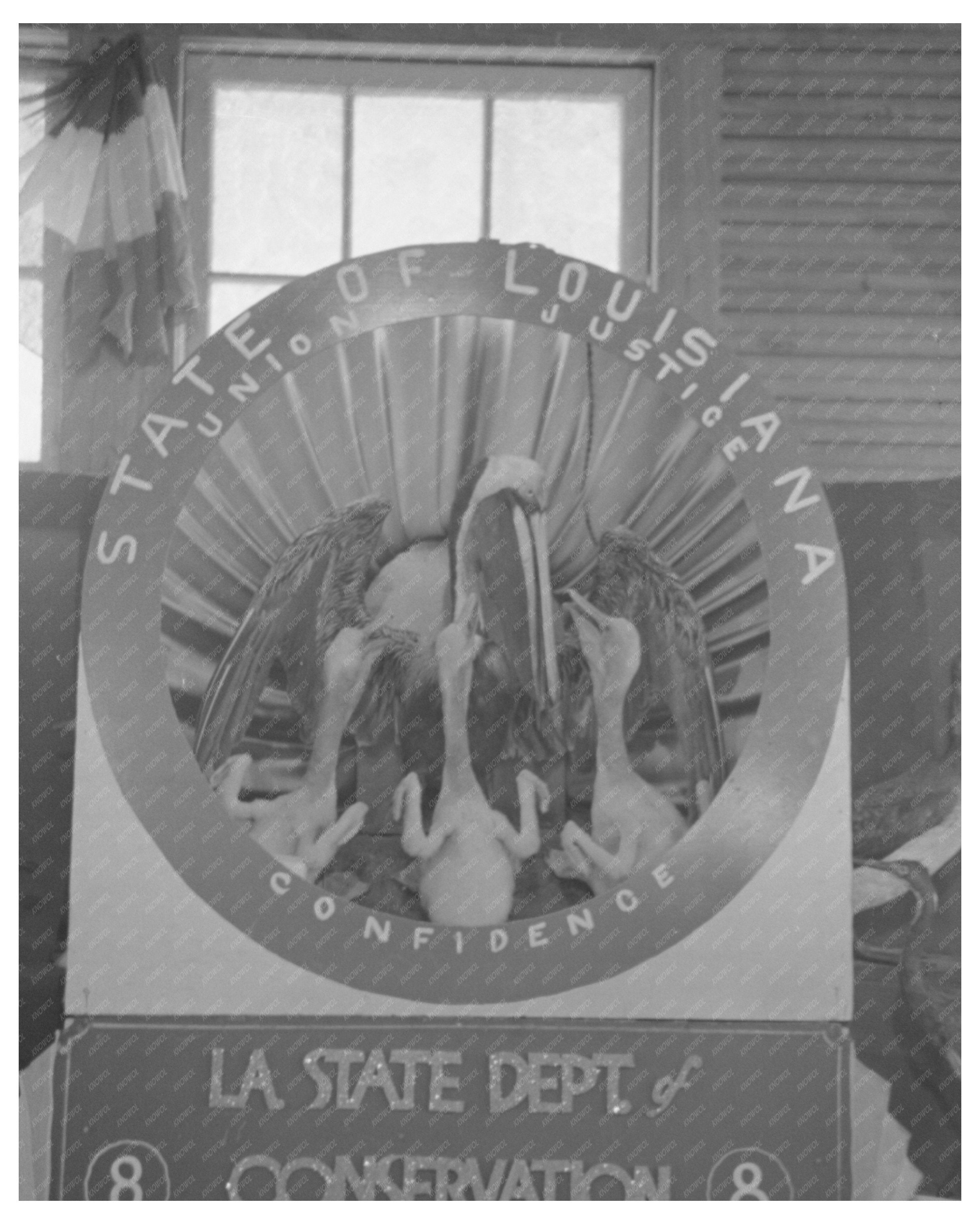 Couple at State Fair Exhibit Louisiana November 1938