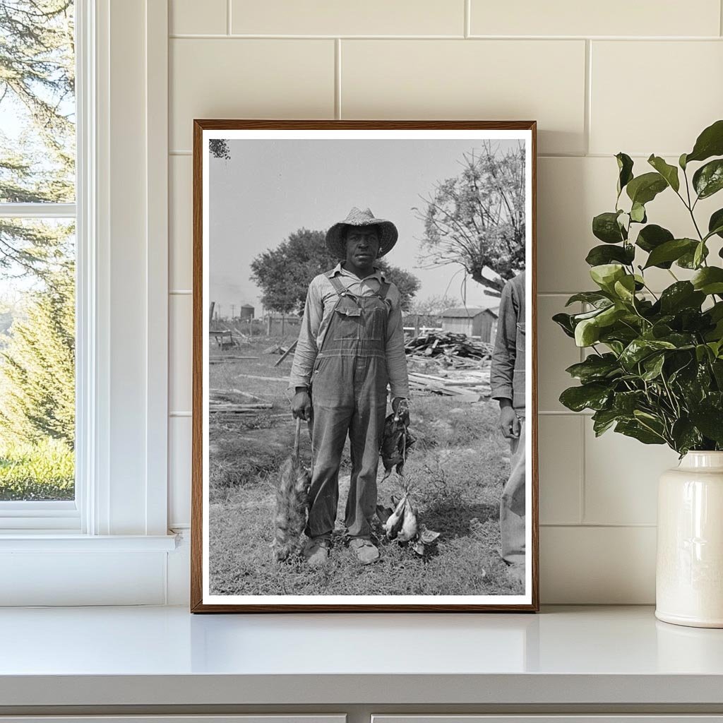 Cajun Laborers with Game in Crowley Louisiana 1938