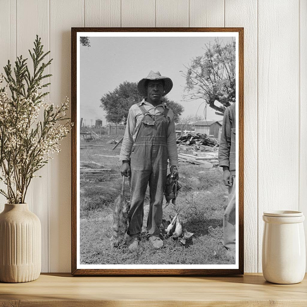 Cajun Laborers with Game in Crowley Louisiana 1938