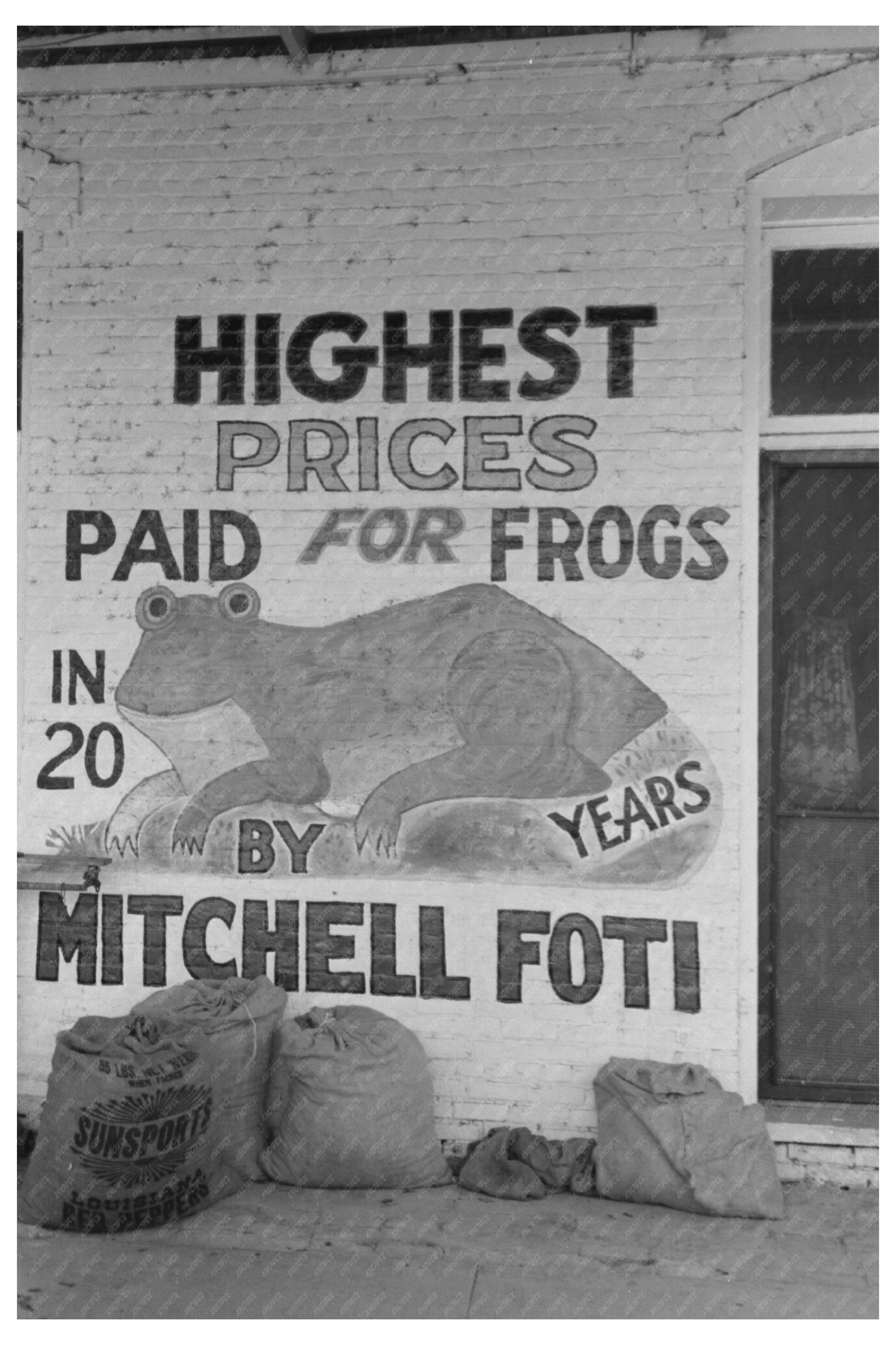 Vintage Store Sign Saint Martinville Louisiana 1938