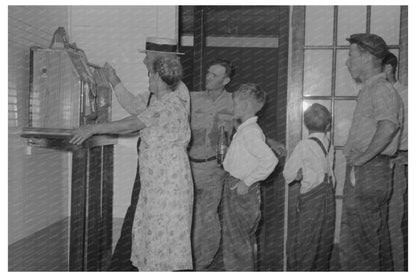 Vintage Slot Machine Scene Pilottown Louisiana 1938